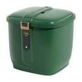 thumbnail image 2 of Iumwxz Large Rice Storage Container with Lid Airtight Cereal Grain Flour Dispenser Bucket for Kitchen Countertop Green Plastic Food Grade Pet Food Storage Bin, 2 of 8