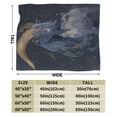 thumbnail image 3 of Mystical Capricorn Goat Throw Blanket, Celestial Star Constellation Art for Astrology Lovers & Adult Birthday Gift 80x60, 3 of 6
