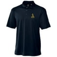 thumbnail image 2 of Men's Cutter & Buck Navy Northern Arizona Lumberjacks DryTec Genre Textured Solid Polo, 2 of 3