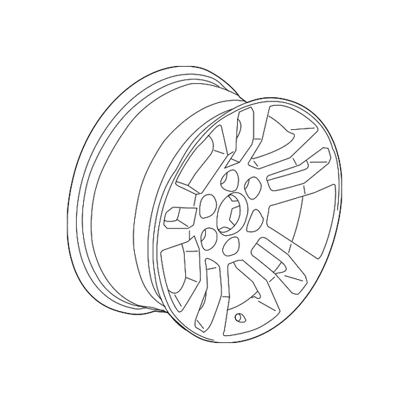 Genuine GM Wheel, Alloy 20937769