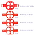 thumbnail image 4 of Pancake Making Mold Fried Egg Mold Reusable Silicone Pancake Maker With 4 Cavity (Heart Round Star) - 4 Pieces, 4 of 7