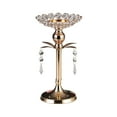 thumbnail image 3 of Candelabro de centro de mesa de candelabro de cristal para cena buffet aniversario 140x260mm Yuyangstore Porta vela, 3 of 8
