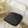 thumbnail image 5 of Patio Furniture Cushionss 43x40 Dining Chair Cushions Thickened Cotton Chair Seat Cushions Rebounds Foam Office Stool Cushions Dining Table Cushions Black, 5 of 7