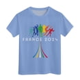 thumbnail image 3 of Tween Girl's Paris Graphic T-Shirt Short Sleeve Crewneck Casual T Shirts, 3 of 3
