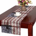 thumbnail image 1 of YUSDECOR In We Trust with Cross & American Flag Table Runner Home Decor for Home Kitchen Dining Wedding Party 16x72 Inch, 1 of 2