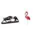 thumbnail image 1 of Estatua de escritorio,Figura decorativa de pelea de toros y osos,Estatua de estaca de jardín,Adorno de flamenco para jardín,patio,porche,Estatua de flamenco,estatuilla,escultura,exterior,playa, 1 of 8