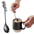 thumbnail image 2 of Dinnerware Set Parrot Shaped Stainless Spoon Multi Colored Long Handled Coffee Stirring Spoon Dessert Spoon, 2 of 9