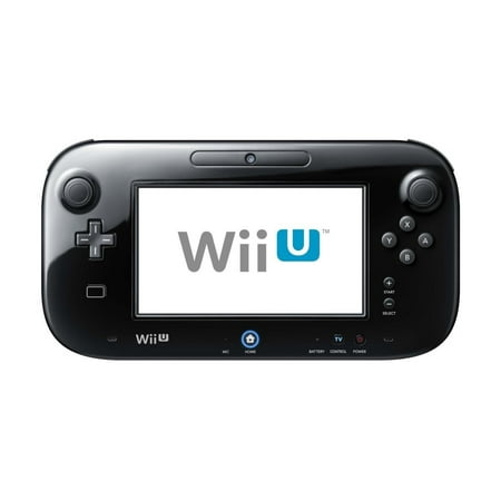NINTENDO Wii U GamePad Touchscreen Controller (Black) - Certified (Best Deal On Wii U Console)