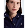 thumbnail image 4 of Free Assembly Women's Embellished Cotton Utility Shirt With Long Sleeves, Sizes XS-XXL, 4 of 5