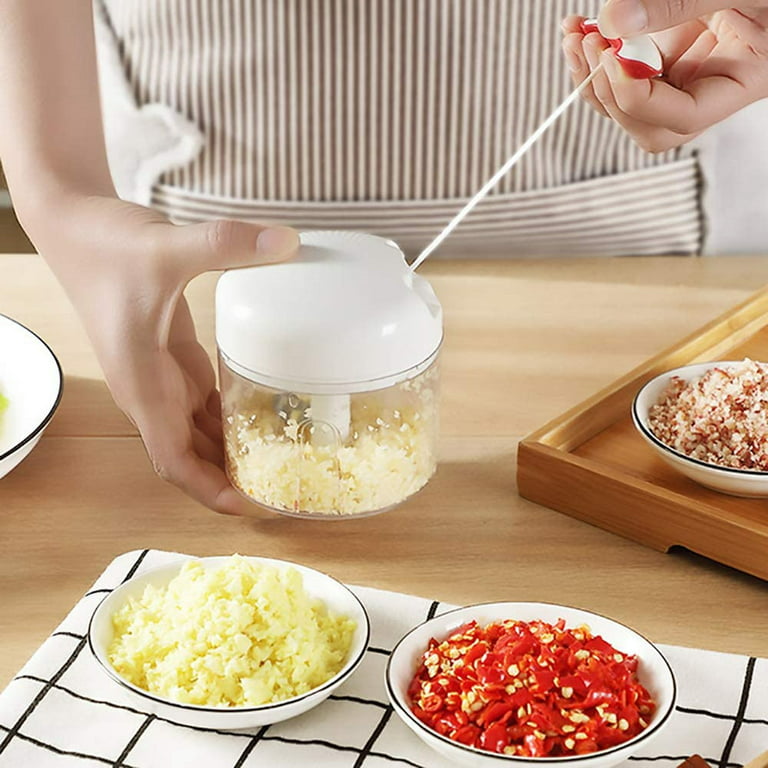 Mini Manual Food Garlic Chopper Hand Pull Mincer Blender Meat Vegetable  Cutter Chopper Processor Crusher Kitchen Tools