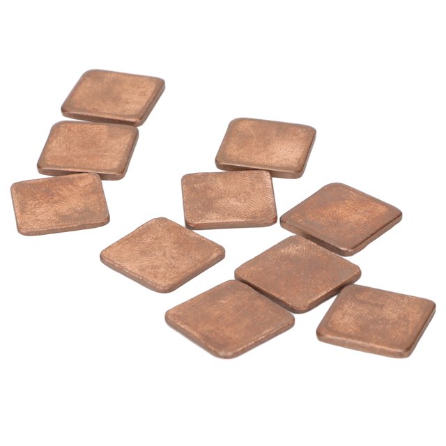 100pcs Thermal Pad Heatsink Mini Heat Conduction Fin Thermal Copper Material Small Heatsink For Desktop, Laptop IC Chips, Graphics Cards, CPU, VGA, , VRAM, , SSD