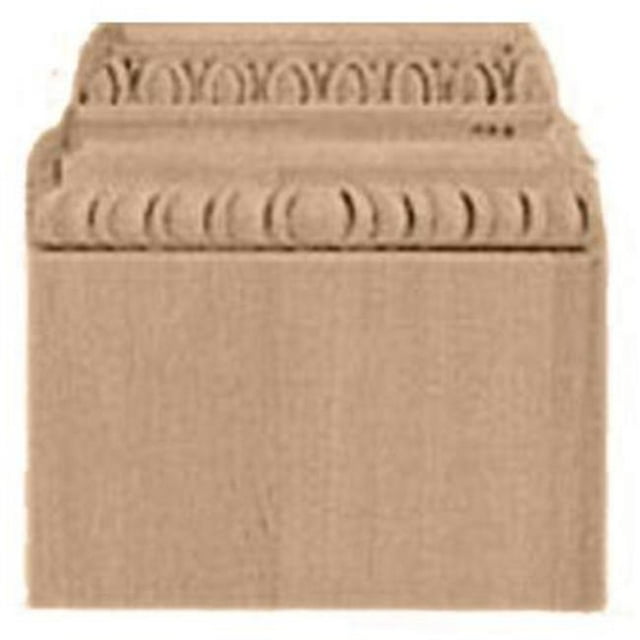 Ekena Millwork BAS09X03X09CHMA 9.25 in. W x 3.25 in. D x 9 in. H- Chesterfield Base Plinth- Maple