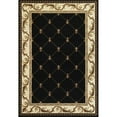 thumbnail image 1 of HomeRoots 352470 5 ft. 3 in. x 7 ft. 7 in. Polypropylene Black Area Rug, 1 of 1