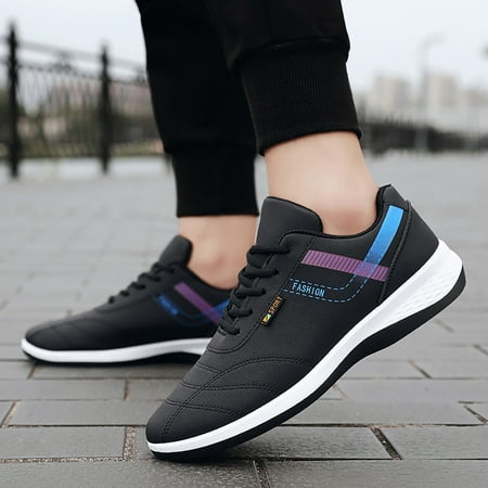 

Huilaibazo Casual Shoes For Men Lace Up Sports Shoes For Men Shoes Fashion Casual Shoes For Walking Leather Shoes