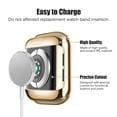 thumbnail image 5 of For Apple Watch Case Series NIKE/SE/8/7/6/5/4 44mm Case with Buit in TPU Clear Screen Protector - Full Body Coverage Protective Case Ultra Thin Cover - Gold, 5 of 6