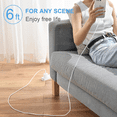thumbnail image 3 of iPhone Charger 6 FT iPhone Charger Fast Charging 2-Pack 20W USB C Wall Charger with USB C iPhone Charger Cord Compatible with iPhone 14/14Pro Max/iPhone 13/13Pro/12/12 Pro/11/iPad pro, 3 of 3