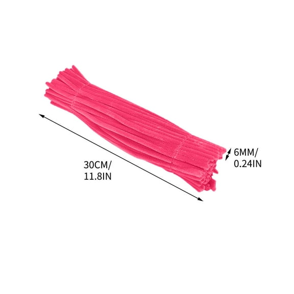 100-Piece Colorful Pipe Cleaners Set | 12-Inch DIY Craft Supplies for Kids & Adults | Assorted Colors, 6mm Diameter | Arts & Crafts, Decorations, Stems Projects