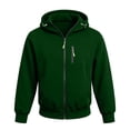 thumbnail image 4 of Men's Hoodie and Sweatpants Set 2 Piece Track Suit Fall Winter Casual Outfit with Hooded Sweatshirt and Jogger Pants With multiple pockets Dark Green XL, 4 of 5