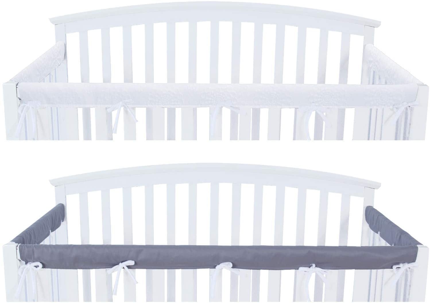 3 Piece Crib Rail Cover Protector Safe Teething Guard Wrap for