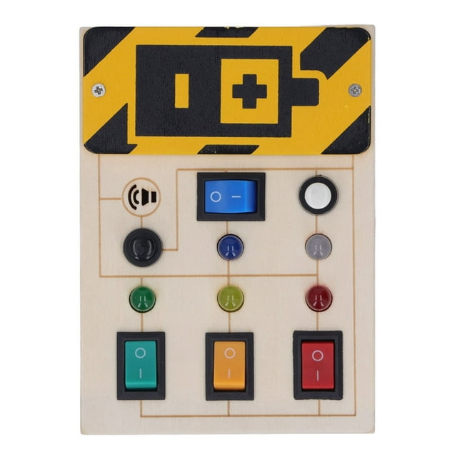 Juguete Con Interruptor De Luz LED, Tablero Sensorial Iluminado, Ligero, Silencioso, Educativo, Pequeño Para El Hogar Para Niñas