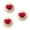 B, variant on B Christmas Wool Felted Balls Decorations 3 Centimeter Diy For Tree Garland White Color
