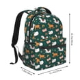 thumbnail image 2 of Pofeuu Farmhouse Animals Print Backpack for Men and Women - Basic Bookbag Casual Daypack Backpacks for College Work Travel-One Size, 2 of 5