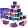 thumbnail image 1 of Paquete de 24 regalos para fiestas de Slime Ankyle Galaxy para niños, elásticos y no pegajosos, 1 of 7