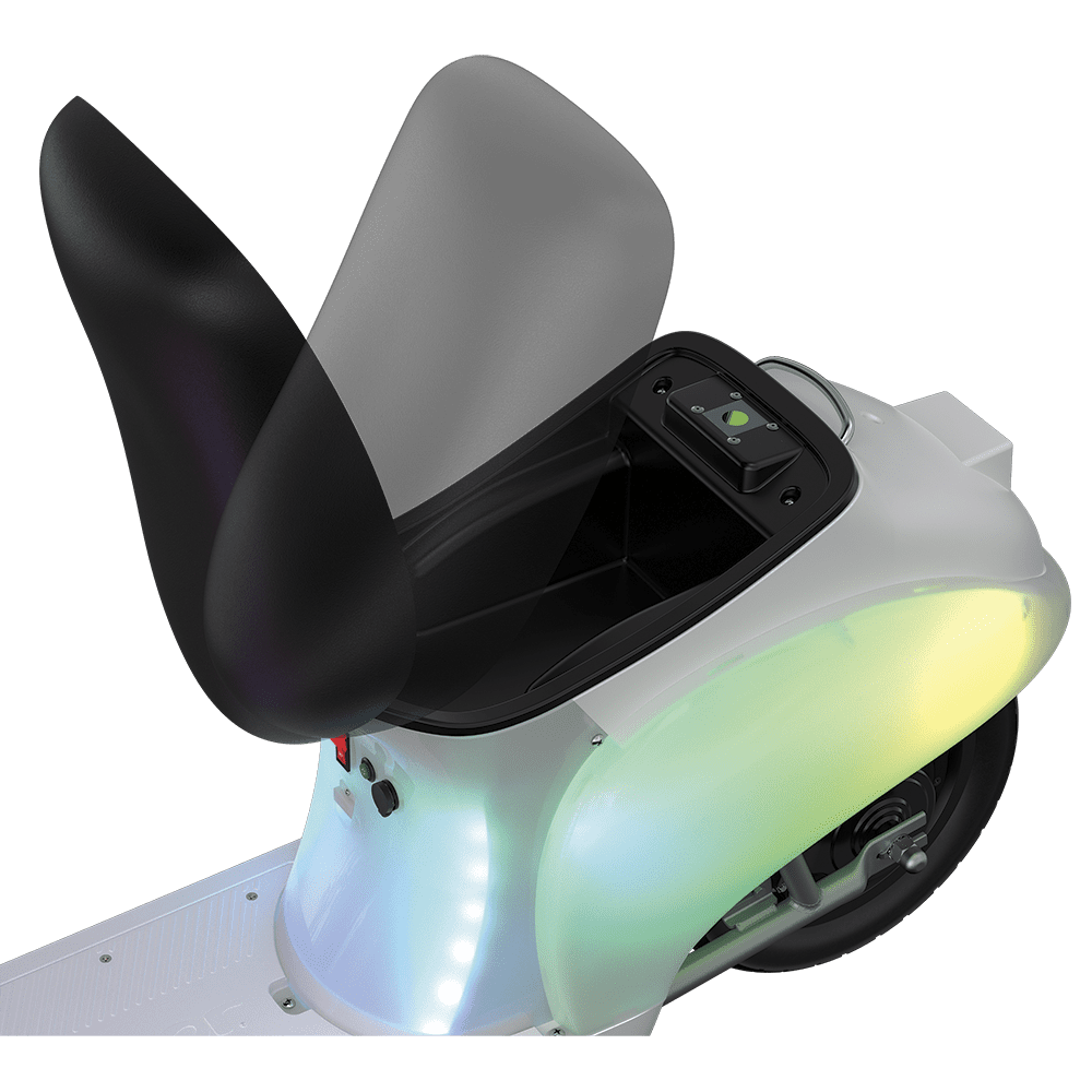 Razor Pocket Mod Lightshow - Classic Euro-Style Electric Scooter for Child 8+, up to 15 mph, Up to 80 Minutes Ride time