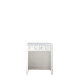 thumbnail image 3 of James Martin Vanities 825-CU30-BW-3CAR 30 in. De Soto Makeup Countertop Unit with 3 CM Carrara Marble Top  Bright White, 3 of 3