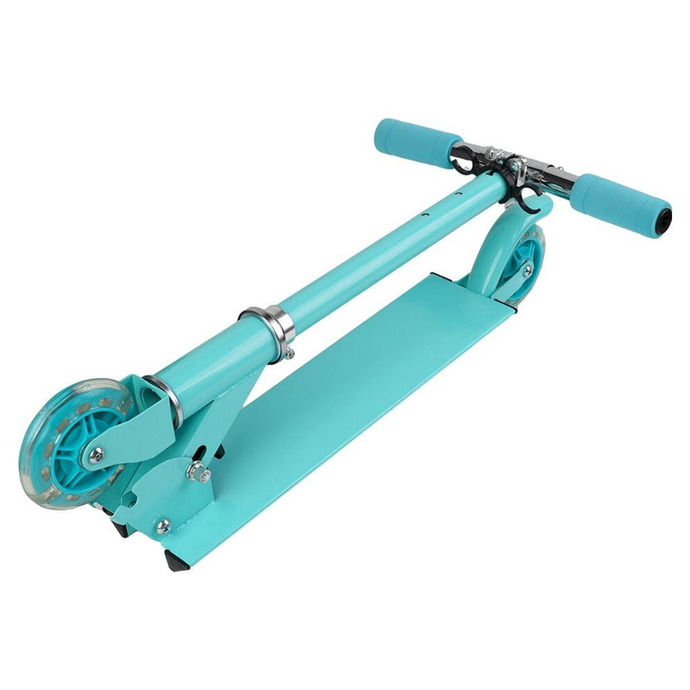 Mighty Rock Scooters for Kids Kick Scooters Adjustable Height Handlebars Foldable with Light-up Wheels for Boys and Girls 3,4 Years and up