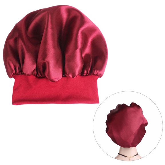 FRCOLOR sleeping cap Caps Satin Bonnet Hat Cap Hair Loss Chemo Caps Sleeping Cover Night Hat for Hair Care,11.81"X11.81"X0.39"