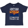 thumbnail image 3 of Inktastic Established February 14, 1912 Arizona Flag Boys or Girls Toddler T-Shirt, 3 of 5