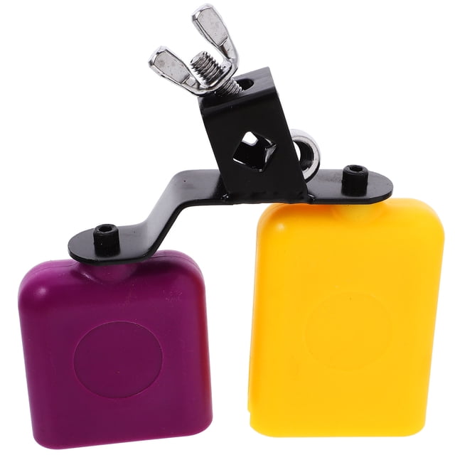 Ensemble de Tambours Accessoire de Cloche de Vache Bloc de Percussion Cloche de Vache Haute Basse