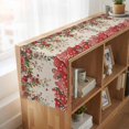 thumbnail image 6 of Table Runners 70 Inches Long Dress Scarves, Valentine's Day Farmhouse Coffee/Dining/Kitchen Table Decor, Holiday Table Runner, Spring Red Love Roses Floral Botanical Beige 13x70 Inch, 6 of 9