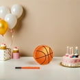 thumbnail image 1 of CTIRCHIU Sports Theme Basketball Pinata Orange Cardboard with Blindfold and Stick for Parties, 1 of 8