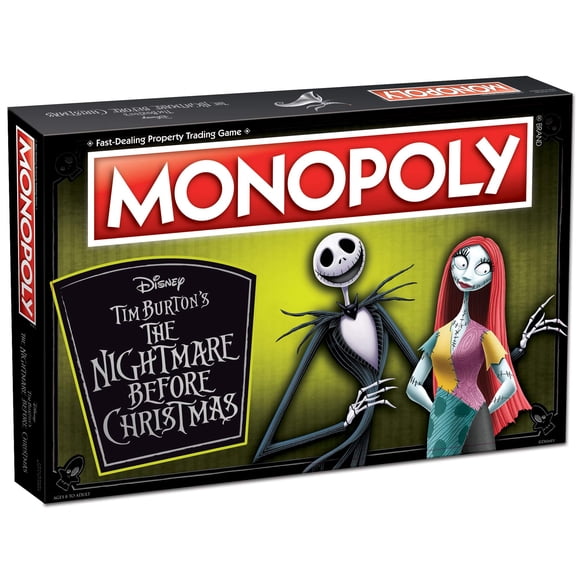 Nightmare Before Christmas Monopoly Jeu de Société / pour 2 à 6 Joueurs