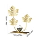 thumbnail image 3 of Escultura de metal con hoja de ginkgo y decoración de escritorio, estatua de pan de oro para estantería y decoración de mesa en la oficina, 3 of 6
