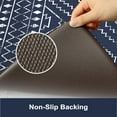 thumbnail image 4 of Anti Fatigue Kitchen Mat,Boho Kitchen Rugs Sets of 2, Cushioned Kitchen mats for Floor, Morocco Geometric Memory Foam Non Slip Standing Mats for Sink, Laundry, Office, Dark Blue, 4 of 6
