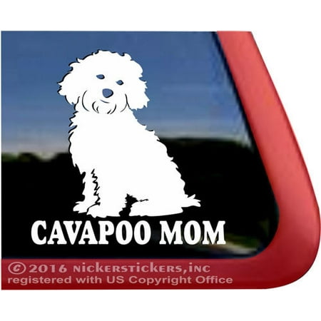 Cavapoo Mom | High Quality Vinyl Cavalier Poodle Mix Dog Window