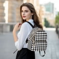 thumbnail image 6 of FORMRS Mini Backpack Purse for Women Travel Daypack Casual Shoulder Bag, Black and White Geometric, 6 of 7