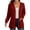 Red, variant on ZyeKqe Womens Cardigans Open Front Long Sleeve Casual Loose Thin Blouses Lightweight Jackets with Pockets