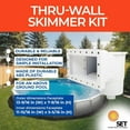 thumbnail image 4 of Swimming Pool Complete Thru-Wall Wide Mouth Skimmer Kit, 4 of 8