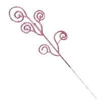 AUDeals 10pcs Glitter Christmas Berry Picks Sparkling Artificial Christmas Curly Candy Picks Branches for Xmas Tree Decor, Wreath Crafts, and Vase Filler