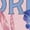 HEATHER PINK, variant on - Morning Glory Seeds - Toddler Girls Fitted Short Sleeve T-Shirt