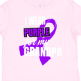 thumbnail image 4 of Inktastic I Wear Purple for My Grandpa Pancreatic Cancer Awareness Boys or Girls Toddler T-Shirt, 4 of 5