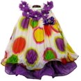 thumbnail image 1 of Wenchoice Girl'S Purple Dot Crinkling Chiffon Swing&nbsp; S(1T-2T), 1 of 1