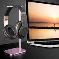 thumbnail image 3 of Baohd Earphone Headphone Stand Rack for Desktop PC Game Earphone Rose Gold, 3 of 5