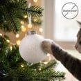 thumbnail image 5 of Sleetly White Christmas Ball Ornaments – 3.15” Shatterproof Glitter Snowball Decorations for Holiday Xmas Tree Decor, 12-Pack, 5 of 10