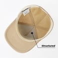 thumbnail image 5 of TOPTIE Snapback Baseball Cap with Rope, Adjustable Vented Performance Hat, Laser Cut Mesh Cap for Men Women - White, 5 of 7