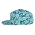 thumbnail image 3 of Fotbe Best Dad Ever Flat Bill Visor Cap Classic Snapback Hat Polyester Foam Trucker Hat Trucker Cap Adjustable Baseball Cap, 3 of 9